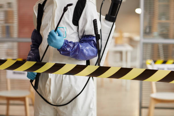 Professional Biohazard technician working in Rosholt, WI